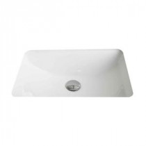 20.75-in. W x 14.35-in. D Rectangle Undermount Sink In White Color