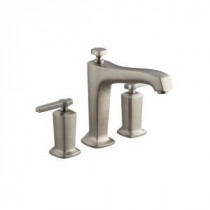 Margaux 1-Handle Deck-Mount High-Flow Bath Faucet Trim Kit in Vibrant Brushed Nickel (Valve Not Included)