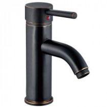 Contemporary Single Hole 1-Handle High-Arc Bathroom Faucet in Oil Rubbed Bronze