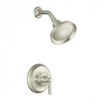 Bancroft 1-Handle Single-Spray Shower Faucet Trim Only in Vibrant Brushed Nickel