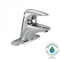 Ceramix Single Hole Single Handle Low-Arc Bathroom Faucet in Chrome