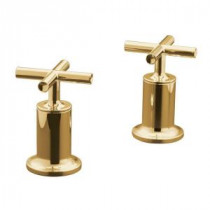 Purist 2-Handle Deck or Wall-Mount Bath Valve Trim Kit in Vibrant Modern Polished Gold (Valve Not Included)