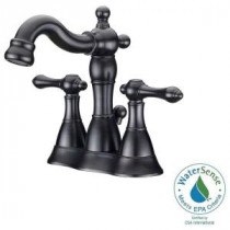 Traditional Collection 4 in. Centerset 2-Handle Bathroom Faucet in Oil Rubbed Bronze
