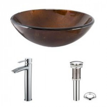 Vessel Sink in Russet with Shadow Faucet in Chrome