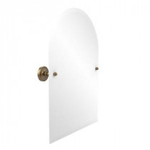 Prestige Regal Collection 21 in. x 29 in. Frameless Arched Top Single Tilt Mirror with Beveled Edge in Brushed Bronze
