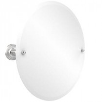 Prestige Regal Collection 22 in. x 22 in. Frameless Round Single Tilt Mirror with Beveled Edge in Satin Chrome