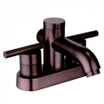 4 in. Centerset 2-Handle Deck-Mount Bathroom Faucet in Oil Rubbed Bronze