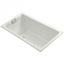 Tea-for-Two 5.5 ft. End Drain Soaking Tub in Dune