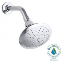 Forte 1-Spray 5-1/2 in. Katalyst Showerhead in Polished Chrome