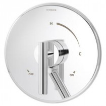 Dia 1-Handle Shower Faucet Trim Kit in Chrome (Valve Included)