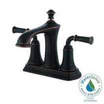 4 in. Minispread 2-Handle Bathroom Faucet in Oil Rubbed Bronze with Pop-Up Drain