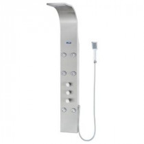 6-Jet Shower System with Fixed Showerhead in Stainless Steel
