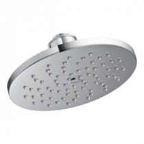 1-Spray 8 in. Rainshower Showerhead Featuring Immersion in Chrome