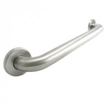 Premium Series 24 in. x 1.5 in. Grab Bar in Satin Stainless Steel (27 in. Overall Length)