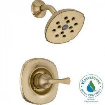 Addison 1-Handle 1-Spray Shower Faucet Trim Kit Only in Champagne Bronze Featuring H2Okinetic (Valve Not Included)