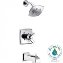 Ashlyn 1-Handle Pressure Balance Tub and Shower Faucet Trim Kit in Chrome (Valve Not Included)