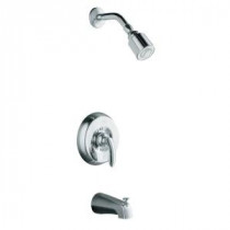 Coralais Tub and Shower Faucet Trim Only in Polished Chrome