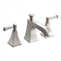 Memoirs Deck-Mount Bath Faucet Trim with Stately Design and Lever Handles in Vibrant Brushed Nickel (Valve Not Included)