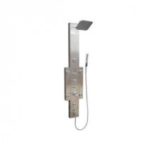 6-Jet Shower Panel System in Silver Stainless Steel