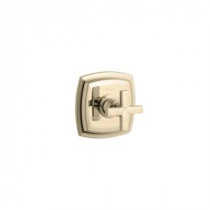 Margaux 1-Handle Thermostatic Valve Trim Kit in Vibrant French Gold with Cross Handle (Valve Not Included)
