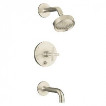 Purist 1-Handle Single-Spray Tub and Shower Faucet Trim in Vibrant Brushed Nickel