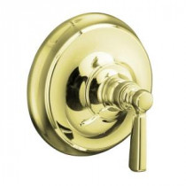 Bancroft 1-Handle Valve Trim Kit with Metal Lever Handle in Vibrant French Gold (Valve Not Included)