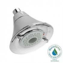 FloWise Vandal-Resistant Transitional Water-Saving 3-Spray 5.5 in. Showerhead in Polished Chrome