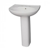 Cynthia 570 Pedestal Combo Bathroom Sink in White