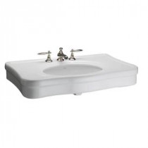 Versailles 36 in. Console Sink Basin in White