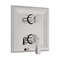 Town Square 2-Handle Thermostat Valve Trim Kit with Separate Volume Control in Satin Nickel (Valve Sold Separately)
