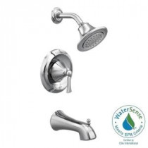 Wynford Single-Handle 1-Spray Posi-Temp Tub and Shower Faucet Trim Kit in Chrome (Valve Sold Separately)
