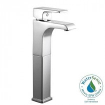 Lyss Single Hole 1-Handle Vessel Bathroom Faucet in Polished Chrome