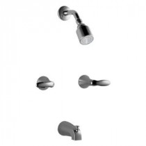 Coralais 2-Handle Tub and Shower Faucet Trim Only in Polished Chrome