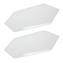 Acrylic Seam Cover Plates in White (2-Pack)