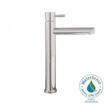Serin Single Hole Single-Handle High-Arc Vessel Bathroom Faucet in Satin Nickel