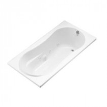 6 ft. Whirlpool Tub with Right-Hand Drain in White