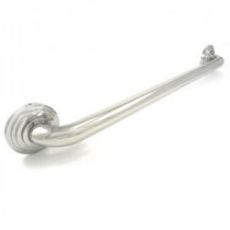 Platinum Designer Series 48 in. x 1.25 in. Grab Bar Tri-Step in Polished Stainless Steel (51 in. Overall Length)