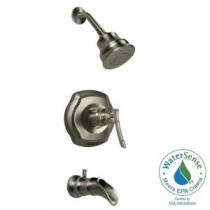 Bamboo WaterSense Single-Handle 3-Spray Tub and Shower Faucet in Brushed Nickel