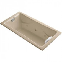 Tea-for-Two 5.97 ft. Whirlpool Bath Tub in Mexican Sand