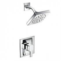 90-Degree 1-Handle Moentrol Shower Faucet Trim Kit in Chrome (Valve Sold Separately)