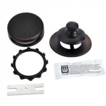 Universal NuFit Push Pull Bathtub Stopper, Innovator Overflow, Silicone and Non-Grid Strainer, Oil-Rubbed Bronze