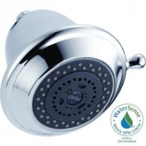 3-Setting 3-Spray Touch-Clean Shower Head in Chrome