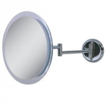9.5 in. x 10.75 in. 5X Wall Mirror in Chrome