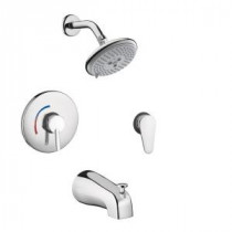 Focus S Shower System Combo in Chrome