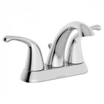 Unity 4 in. Centerset 2-Handle Mid-Arc Bathroom Faucet in Chrome