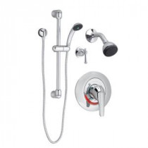 Commercial 36 in. Shower System with Hand Shower, Showerhead and 2-Way Diverter in Polished Chrome