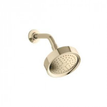 Purist 1-Spray Showerhead in Vibrant French Gold