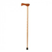 40 in. Twisted Maple with Mesquite Handle Walking Cane