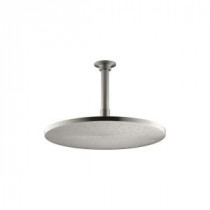 1-Spray 12 in. Contemporary Round Rain Showerhead in Vibrant Brushed Nickel