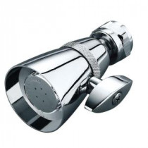 Brass 1-Spray 1-3/4 in. Face Showerhead in Polished Chrome